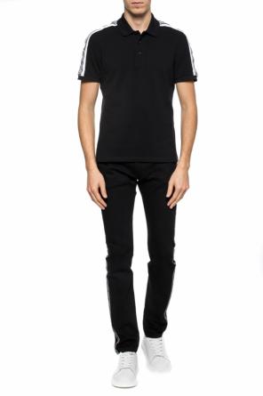 Polo shirt with logo stripes, zdjęcie 2 Polo shirt with logo stripes od Versace Versus